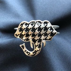 Houndstooth elephant bracelet